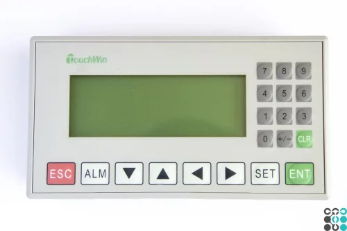 OP320-A HMI grafický PLC displej s klávesnicí, komunikace RS232 a RS485, napájení 24VDC